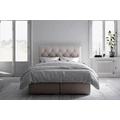 Kép 5/7 - ESHLY Boxspring franciaágy 160x200 cm - Bézs Mono 232
