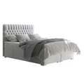 Kép 2/6 - FONDA Boxspring franciaágy 180x200 cm - Világosszürke Mono 244