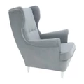Kép 5/14 - RUFINO 2 NEW modern fotel  - 14 Világosszürke / Fehér (360056)