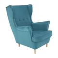 Kép 2/13 - RUFINO 2 NEW modern fotel  - 13 Olajkék / Bükkfa (360055)