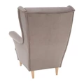 Kép 4/13 - RUFINO 2 NEW modern fotel  - 05 Taupe bézses szürke / Bükkfa (359959)