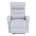 Kép 2/16 - SILAS modern állítható pihenőfotel - Világosszürke szövet