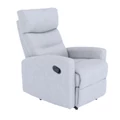 Kép 3/16 - SILAS modern állítható pihenőfotel - Világosszürke szövet