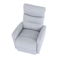 Kép 5/16 - SILAS modern állítható pihenőfotel - Világosszürke szövet