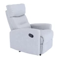 Kép 8/16 - SILAS modern állítható pihenőfotel - Világosszürke szövet