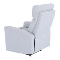 Kép 10/16 - SILAS modern állítható pihenőfotel - Világosszürke szövet