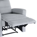 Kép 15/16 - SILAS modern állítható pihenőfotel - Világosszürke szövet