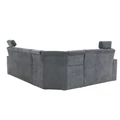 Kép 4/14 - SANTIAGO sarokülő ágyfunkcióval és ágyneműtartóval - Matrix 17 szürke - BALOS(2SK-RE-3F)