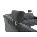 Kép 8/14 - SANTIAGO sarokülő ágyfunkcióval és ágyneműtartóval - Matrix 17 szürke - BALOS(2SK-RE-3F)