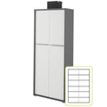 Kép 2/4 - RIOMA NEW TYP 07 Polcos szekrény - Grafit / Fehér