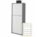 Kép 2/4 - RIOMA NEW TYP 07 Polcos szekrény - Grafit / Fehér