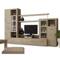 Kép 2/4 - ATLANTIS NEW nappali szekrénysor 312 cm LED világítással - Sonoma Tölgy