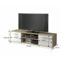 Kép 2/3 - ZUNO NEW TV asztal - Sonoma Tölgy / Fehér