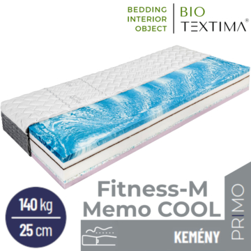 FITNESS-M MEMO COOL ortopedikus hideghab klímamatrac 90x200 cm SILVER PROTECT huzattal - 25 cm vastag