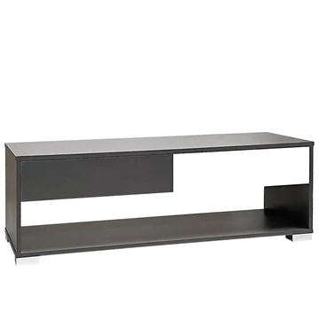 SILVER TV állvány - Matt Sötétszürke / Rusztik Fehér (Erezett Fehér)