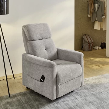 DALLAS automata relax TV fotel, felállás segítővel - Szürke