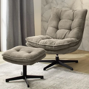 KASPER relax fotel lábtartóval - 426-18 Barna