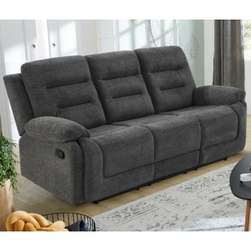 SYLT félautomata relax TV 3-üléses kanapé - 444/09 Antracit