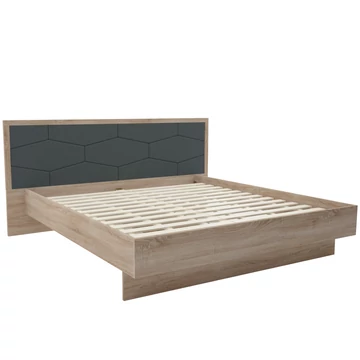 DENVER ágykeret ágyráccsal 180x200 cm - Sonoma Tölgy