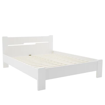OLIVÉR ágykeret ágyráccsal 160x200 cm - Rusztik Fehér