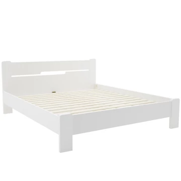 OLIVÉR ágykeret ágyráccsal 180x200 cm - Rusztik Fehér