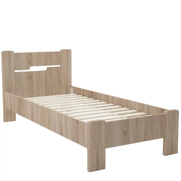 OLIVÉR ágykeret ágyráccsal 90x200 cm - Sonoma Tölgy