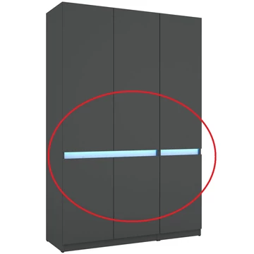 BOSS 135 cm gardrób RGB LED