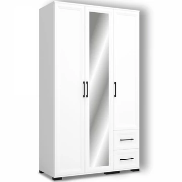 EVEREST 120 cm nyílóajtós gardrób - Fehér (E6;E3J)