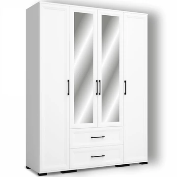 EVEREST 160 cm nyílóajtós gardrób - Fehér (E2B;E9;E2J)
