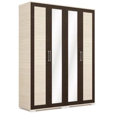 MONZA 160 cm nyílóajtós gardrób - Ferrara Tölgy / Finom Barna