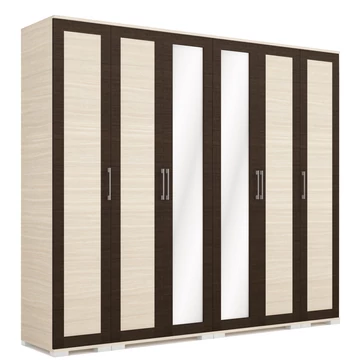 MONZA 240 cm nyílóajtós gardrób - Ferrara Tölgy / Finom Barna