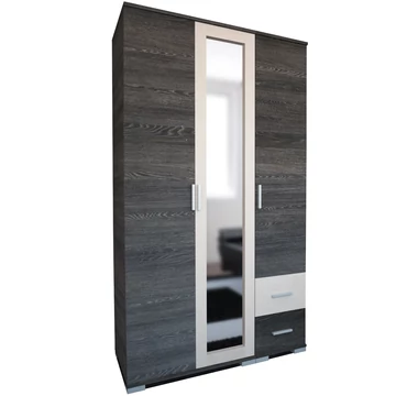 NÁPOLY 120 cm nyílóajtós gardrób - Canterbury / Santana