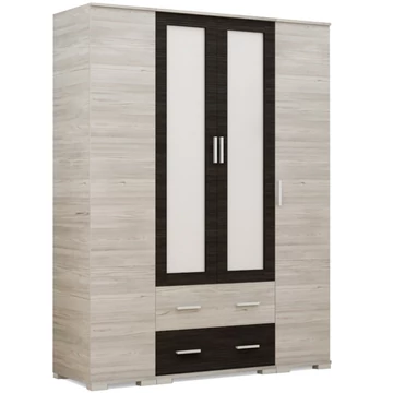 NÁPOLY 160 cm nyílóajtós gardrób - Katthult / Nero