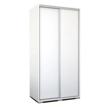 BOND 100 cm tolóajtós gardrób - Rusztik Fehér (Erezett Fehér)