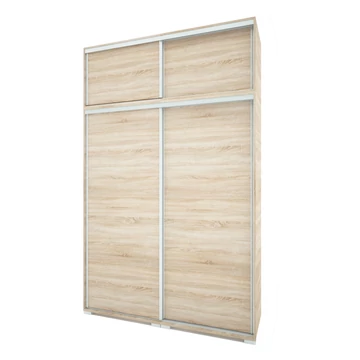 BOND 120 cm tolóajtós gardrób MAGASÍTÓVAL - Sonoma tölgy