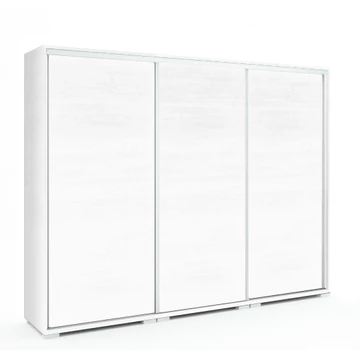 BOND 239 cm tolóajtós gardrób - Rusztik Fehér