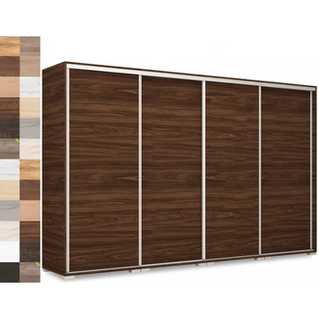 BOND 318 cm tolóajtós gardrób - VÁLASZTHATÓ SZÍNEKBEN