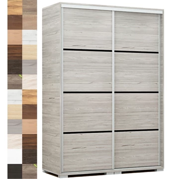 BORNEO 140 cm tolóajtós gardrób - VÁLASZTHATÓ SZÍNEKBEN