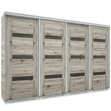 CAPRI 318 cm tolóajtós gardrób - San Remo / Canterbury