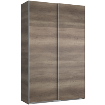 FŐNIX 154 cm tolóajtós gardrób - Canyon Tölgy / Szürke profil