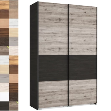 FŐNIX 154 cm tolóajtós gardrób - VÁLASZTHATÓ SZÍNBEN