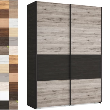 FŐNIX 174 cm tolóajtós gardrób - VÁLASZTHATÓ SZÍNBEN