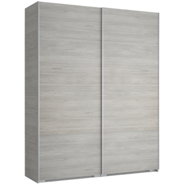 FŐNIX 194 cm tolóajtós gardrób - Katthult / Szürke profil