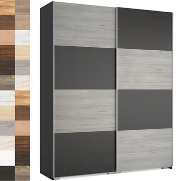 FŐNIX 194 cm tolóajtós gardrób - VÁLASZTHATÓ SZÍNBEN