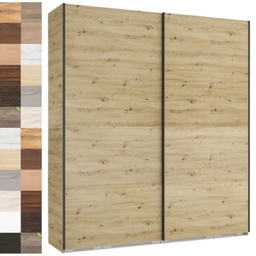 FŐNIX 214 cm tolóajtós gardrób - VÁLASZTHATÓ SZÍNBEN