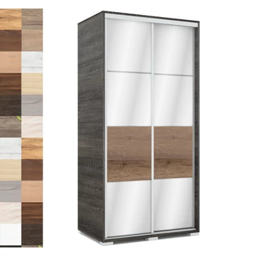 MIRROR 100 cm tükrös tolóajtós gardrób - VÁLASZTHATÓ SZÍNEKBEN