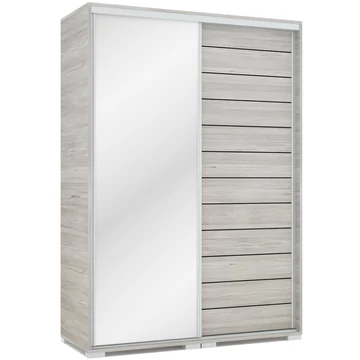 PORTO 140 cm tolóajtós gardrób 1 TÜKÖRREL - Katthult