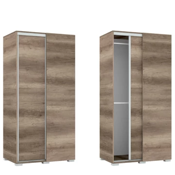 Tolóajtós Gardrób Sarokelem 100 cm - Canyon Tölgy