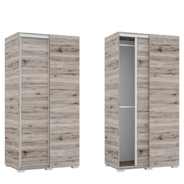 Tolóajtós Gardrób Sarokelem 100 cm - San Remo