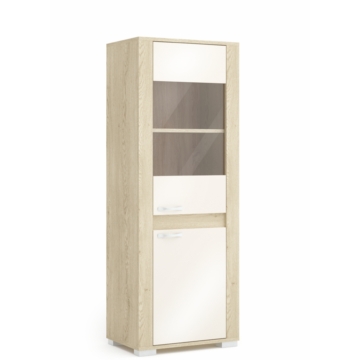 CORTINA 60-as 3/4 üveges elem JOBBOS - Cotta Cremona / Magasfényű Beige (C13)
